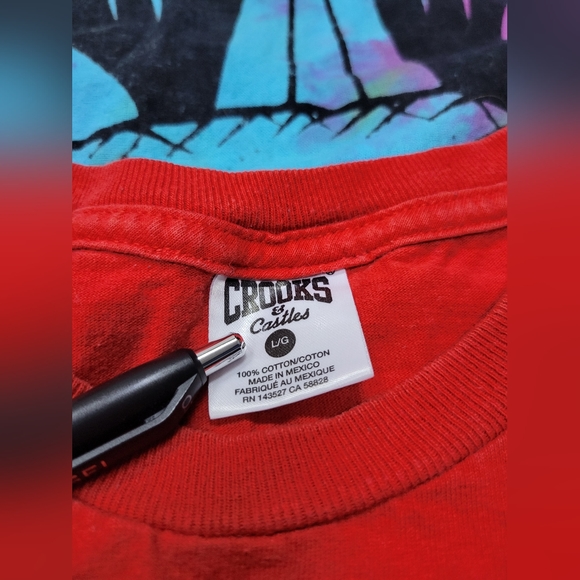 Red Crooks & Castles T-shirt Large - Picture 7 of 7